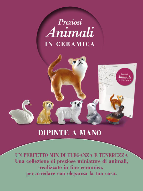 Preziosi animali in ceramica